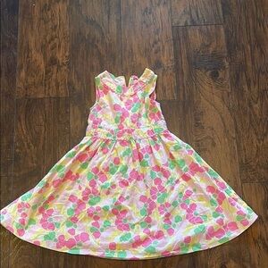 Lilly Pulitzer Floral Dress Girls SZ 5
